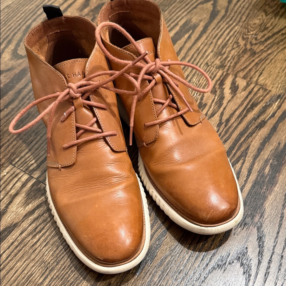 Men's Tan Leather Chukka Boots